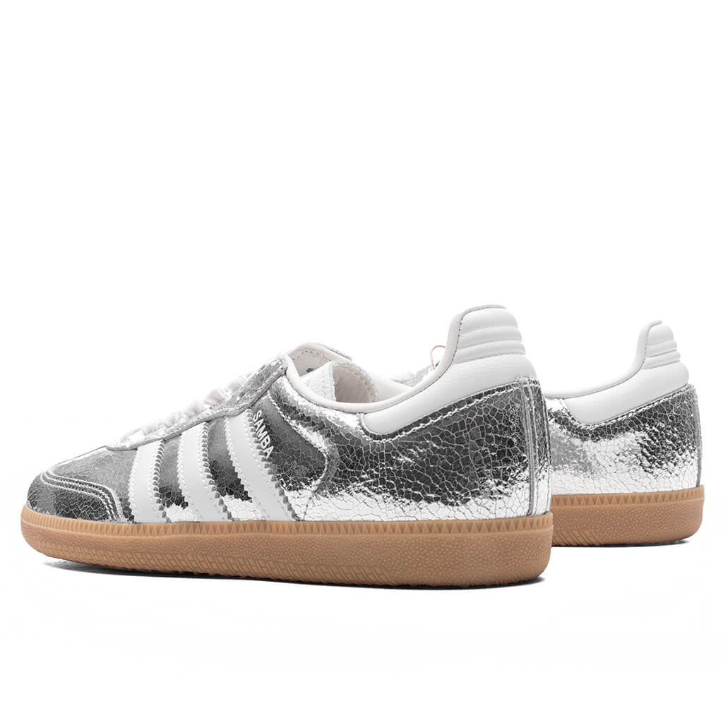 Women's Samba OG - Silver Metallic/Cloud White/Core White - Image 3