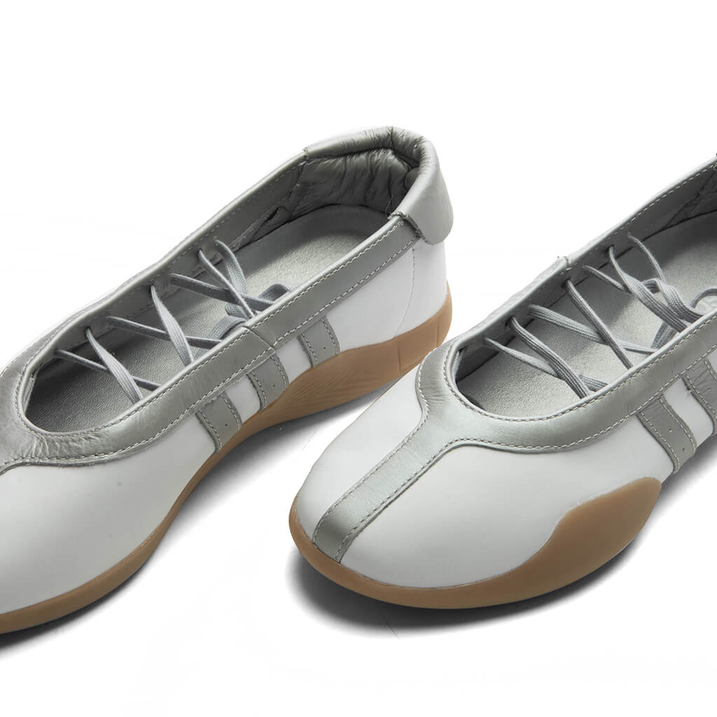 Women's Taekwondo Mei Ballet - Cloud White/Silver Metallic/Gum - Image 3