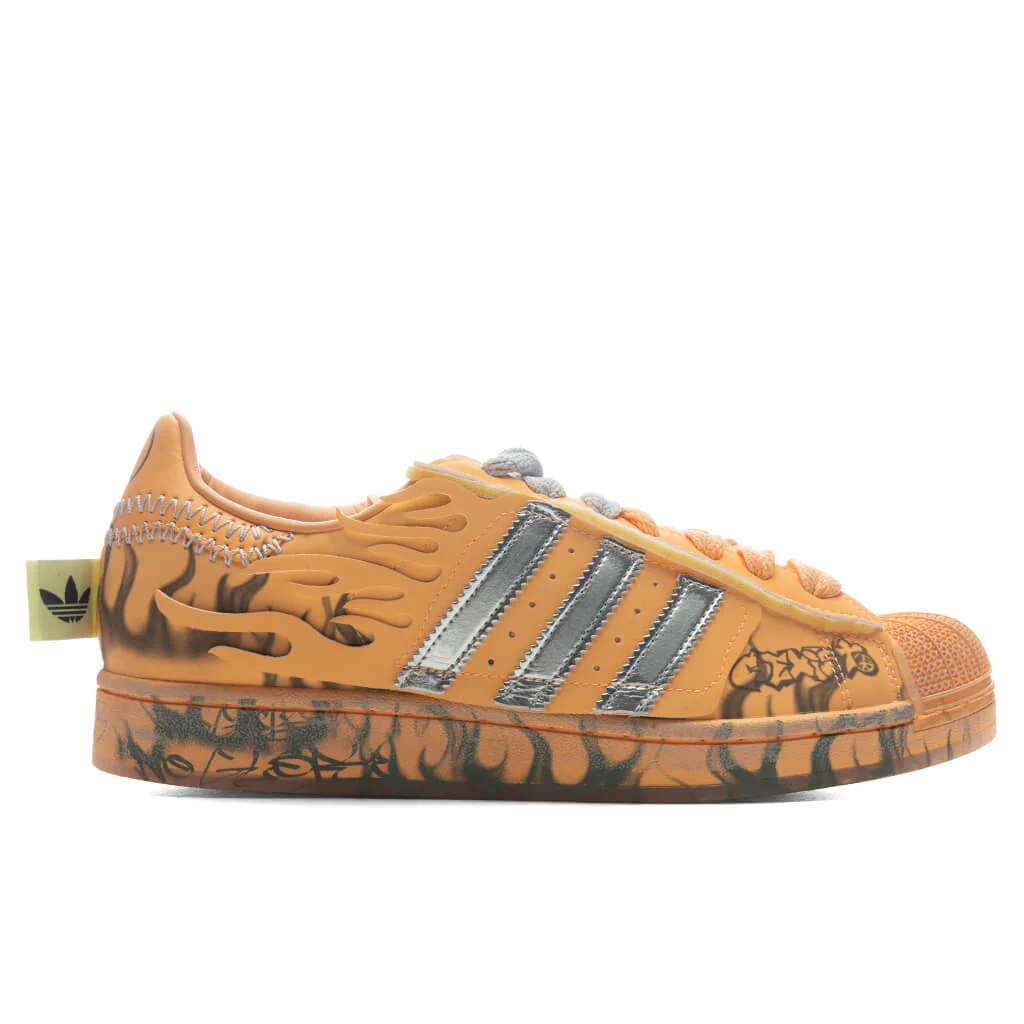 Adidas x Hellstar Superstar II 'Creamsicle' - Hazy Orange/Silver Metallic/Core Black