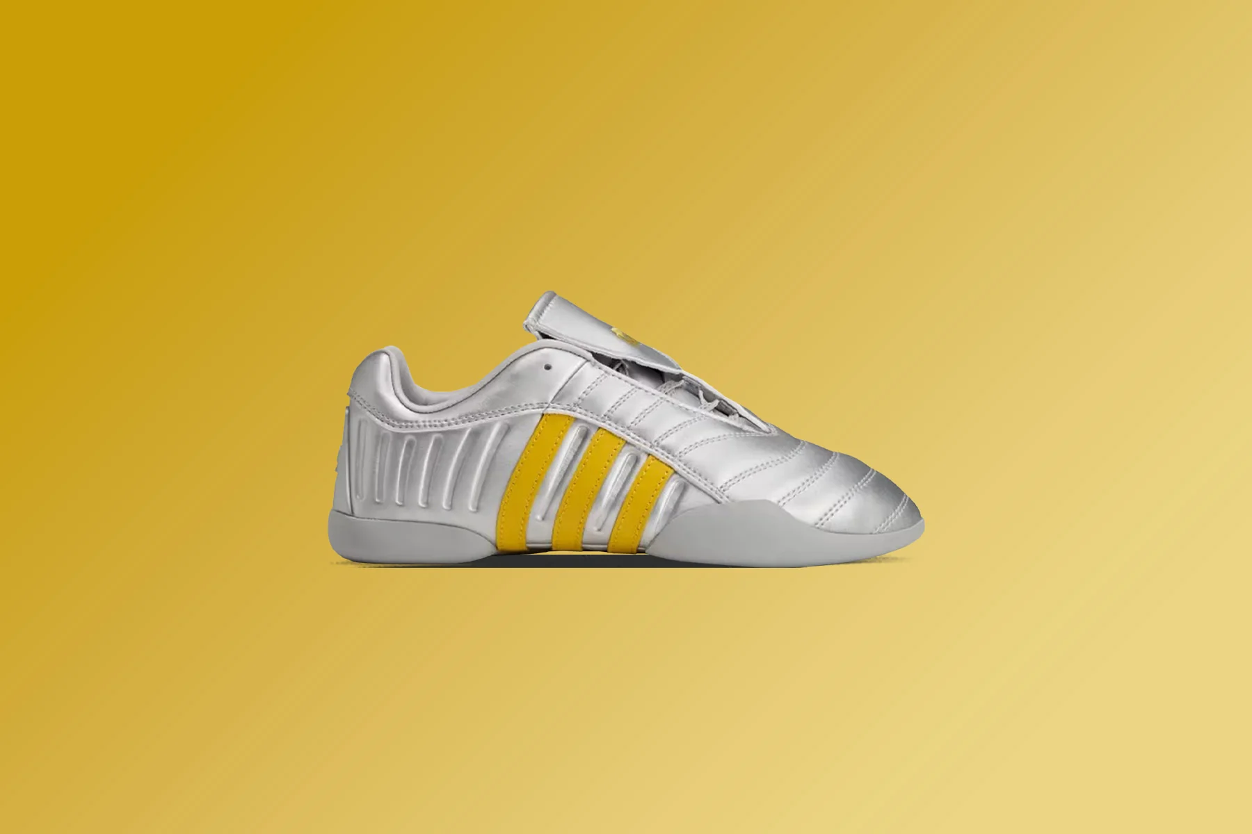 Adidas Originals x Miaou Women's Elite Mei - Silver Metallic/Collegiate Navy/Hazel Yellow - Image 2
