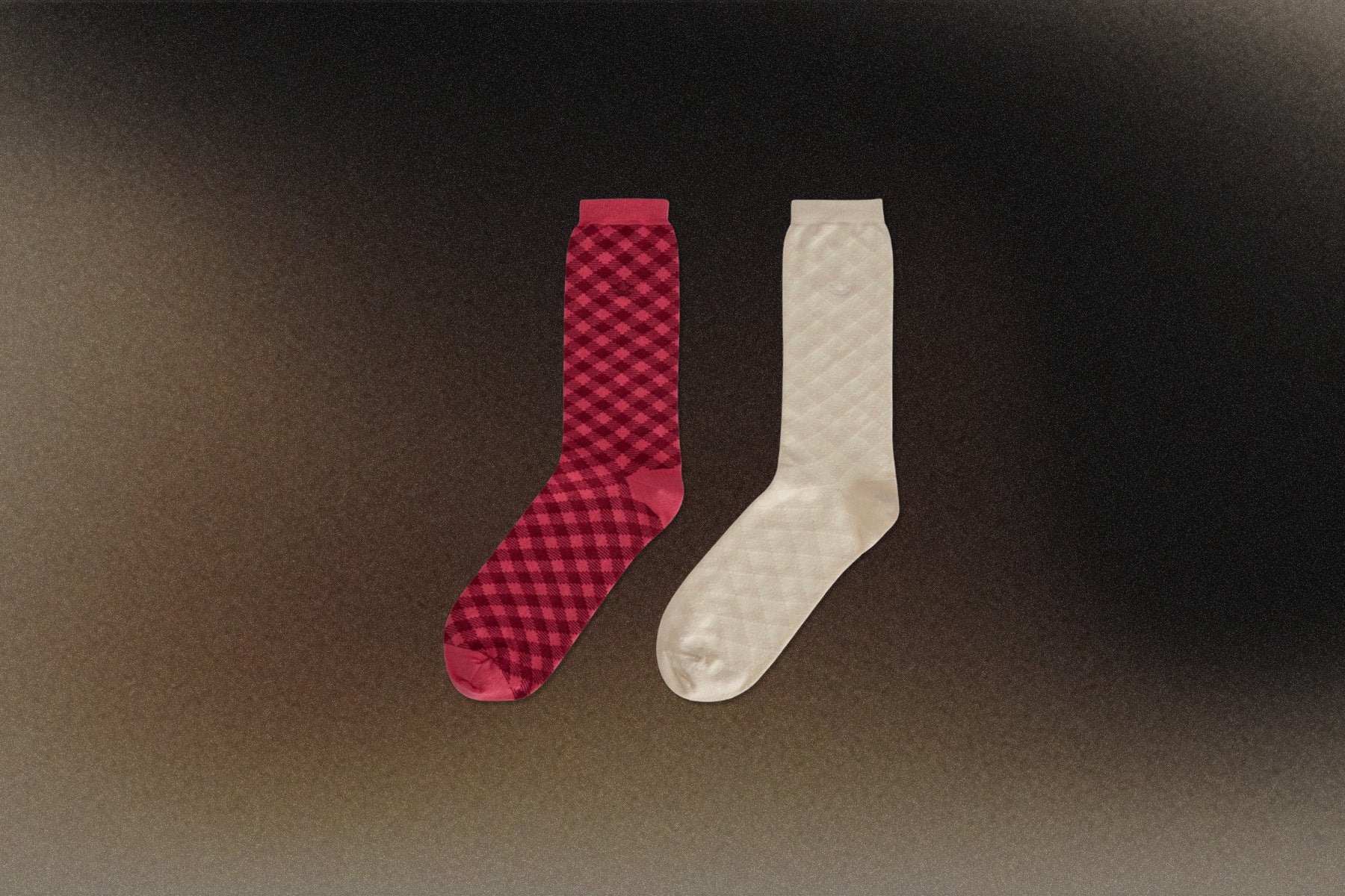 Adidas Originals x Wales Bonner Check Sock - Craft Pink/Bliss - Image 2