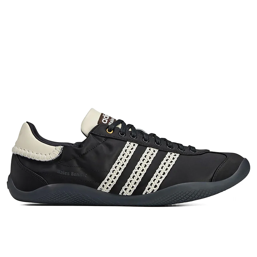 Adidas Originals x Wales Bonner Karintha Low Satin - Core Black/Dark Brown/Cream White
