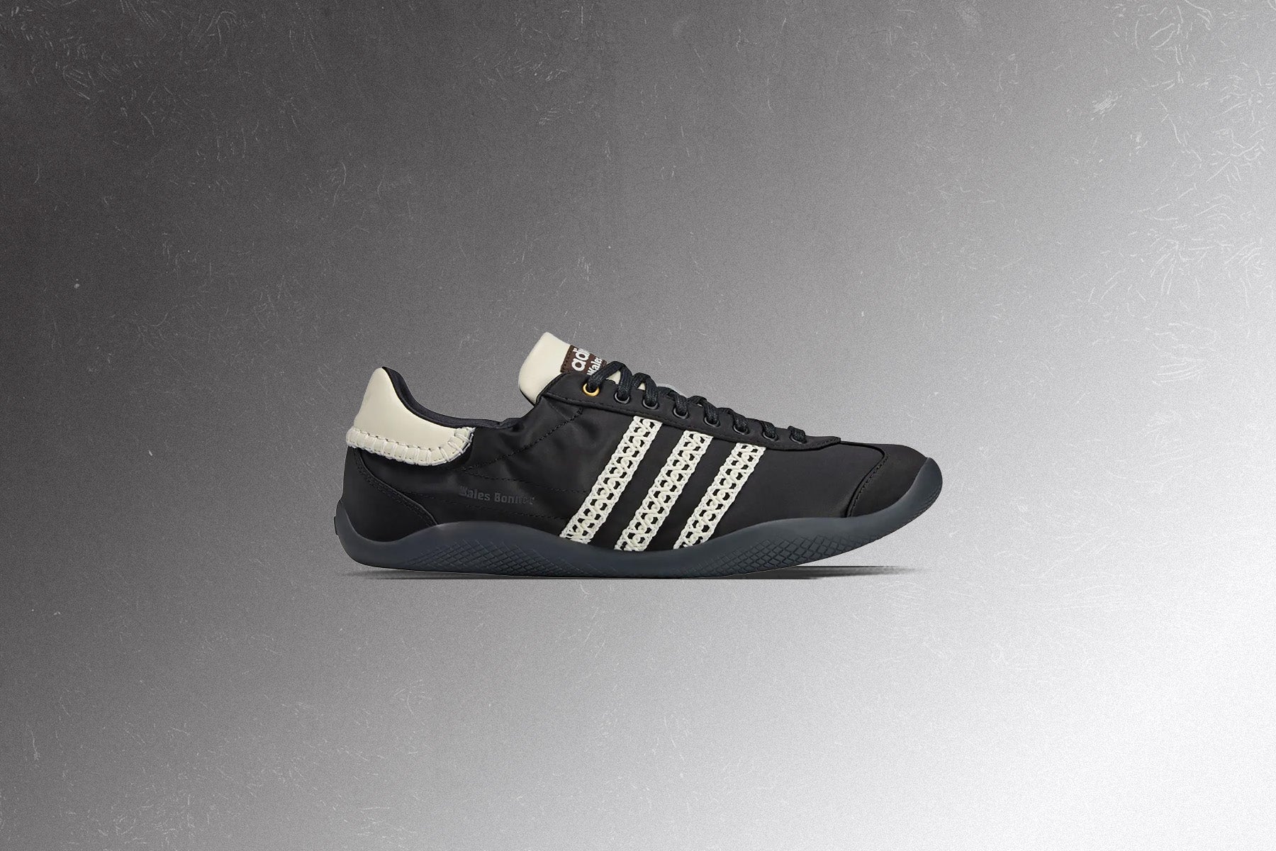 Adidas Originals x Wales Bonner Karintha Low Satin - Core Black/Dark Brown/Cream White - Image 2