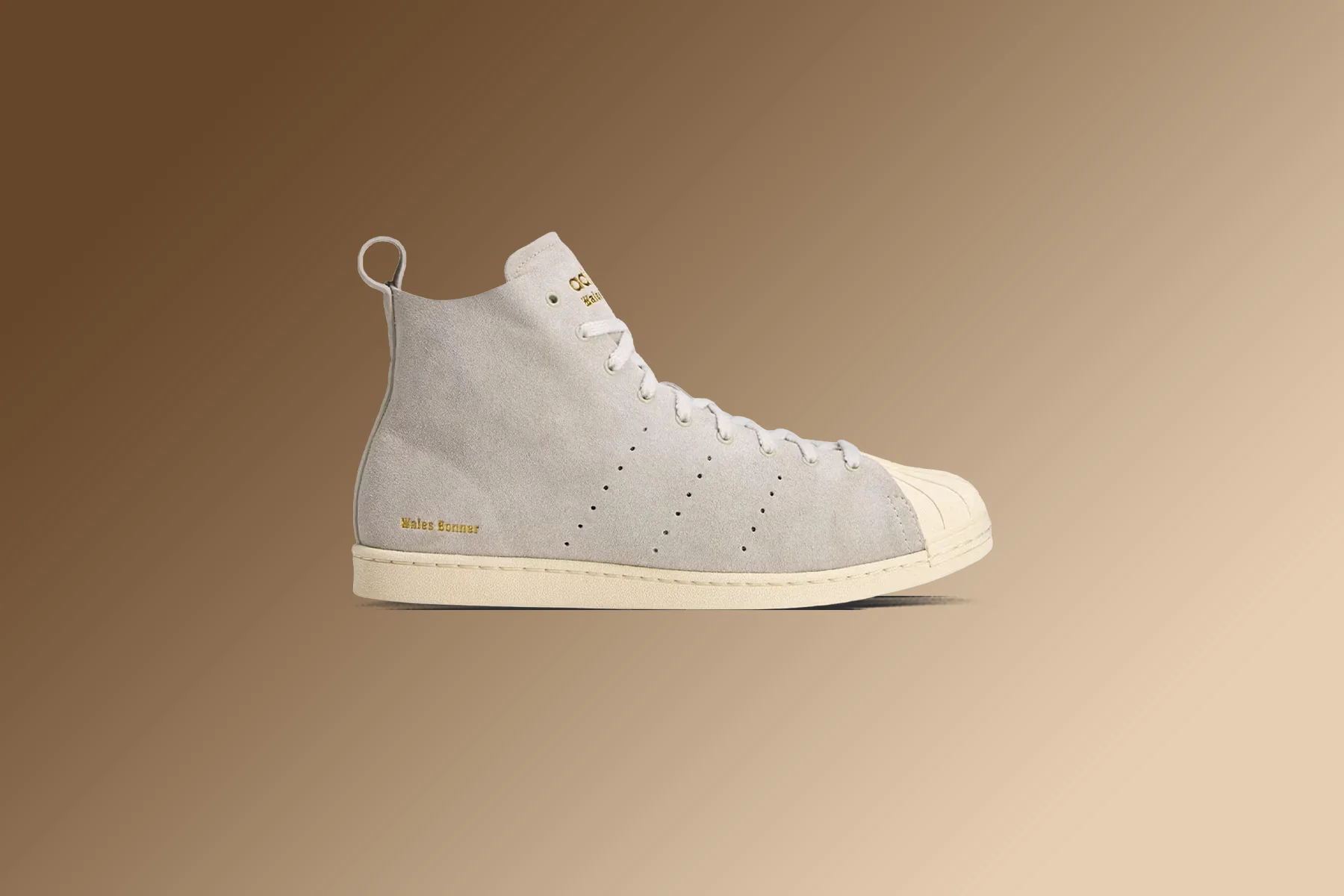 Adidas Originals x Wales Bonner Superstar Hi - Supplier Colour/Cream White/Gold Metallic - Image 5