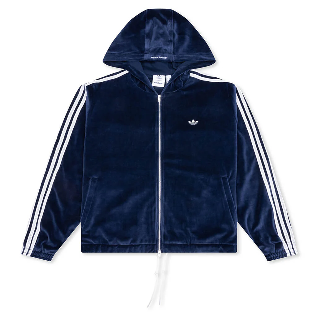 Adidas Originals x Wales Bonner Velour Track Jacket - Collegiate Navy