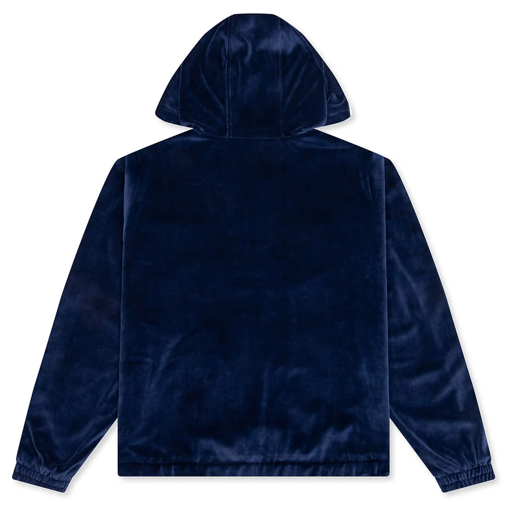 Adidas Originals x Wales Bonner Velour Track Jacket - Collegiate Navy - Image 2