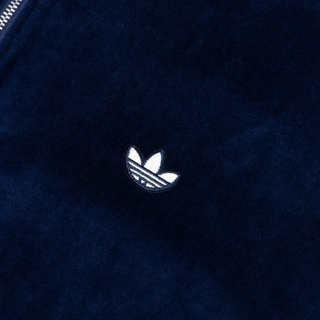 Adidas Originals x Wales Bonner Velour Track Jacket - Collegiate Navy - Image 3