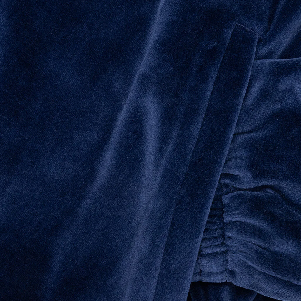 Adidas Originals x Wales Bonner Velour Track Jacket - Collegiate Navy - Image 4