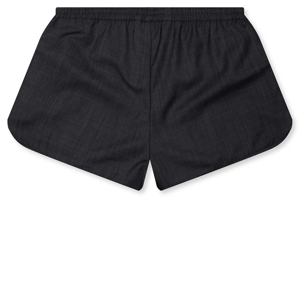 Adidas Originals x Wales Bonner Wool Short - Dark Grey Heather - Image 2