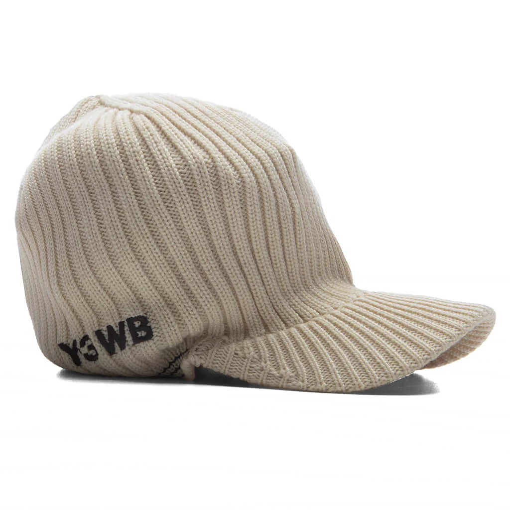 Adidas Originals x Wales Bonner Y-3 Beanie Ca - Cream White - Image 2
