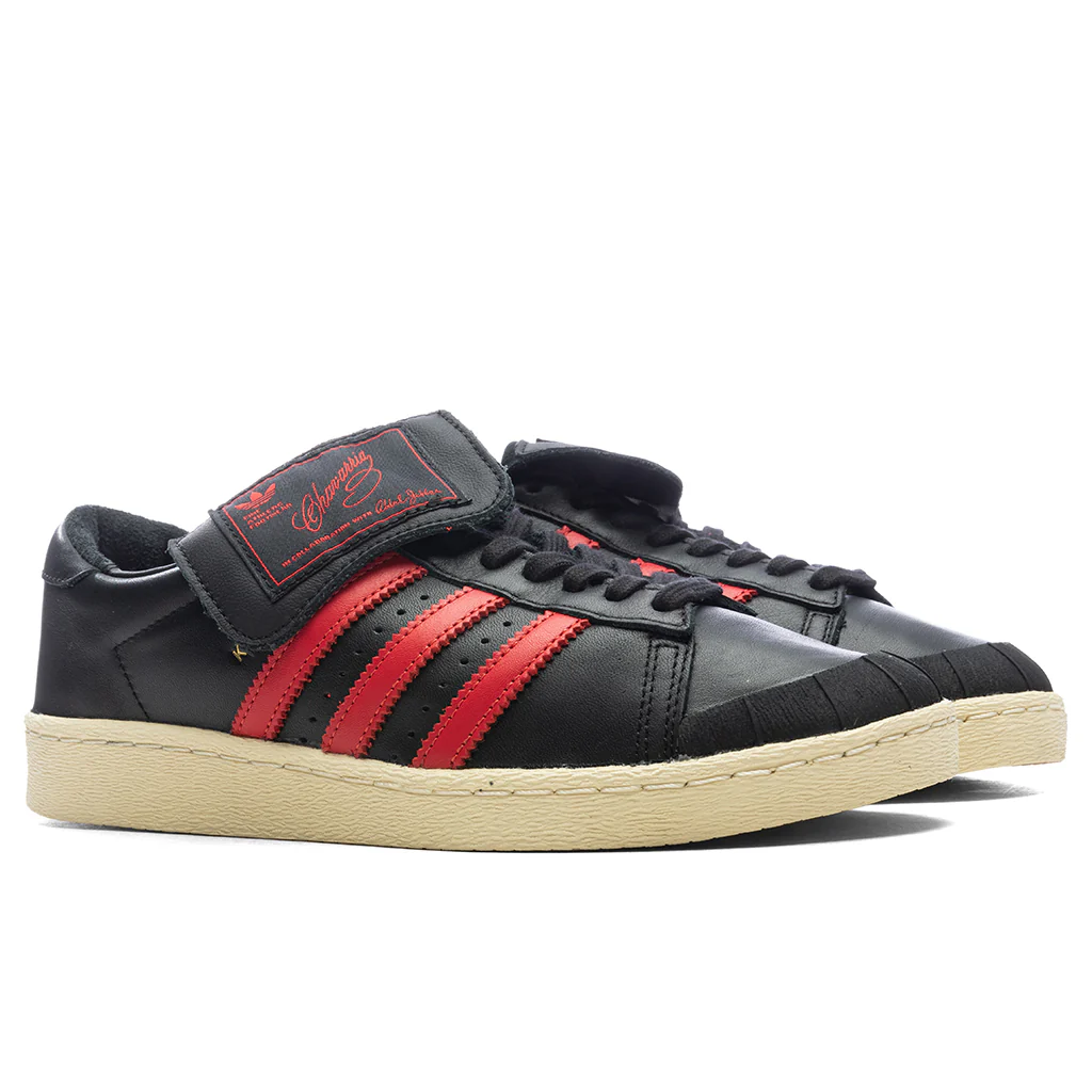 Adidas Originals x Willy Chavarria Jabbar Low - Core Black/Red - Image 2