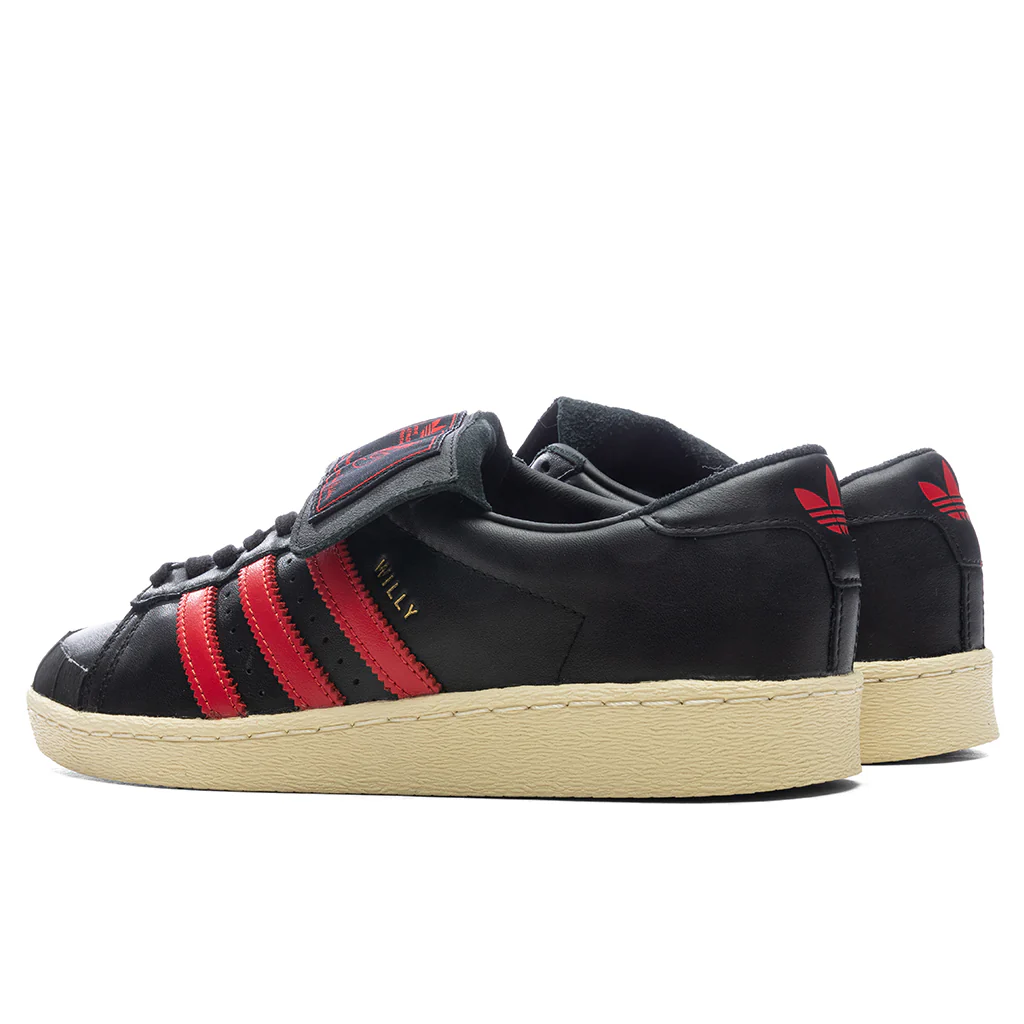 Adidas Originals x Willy Chavarria Jabbar Low - Core Black/Red - Image 3