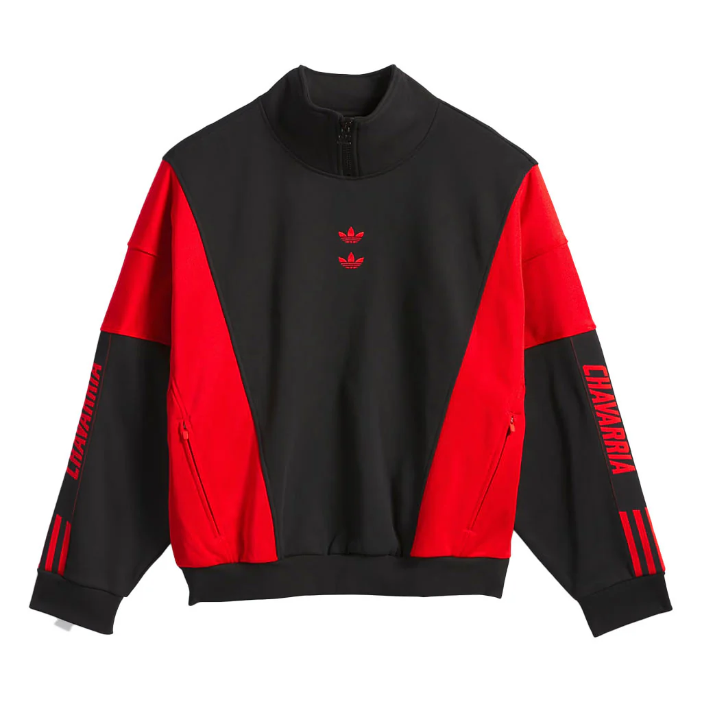 Adidas Originals x Willy Chavarria Watsonville Mockneck Sweater - Black/Red