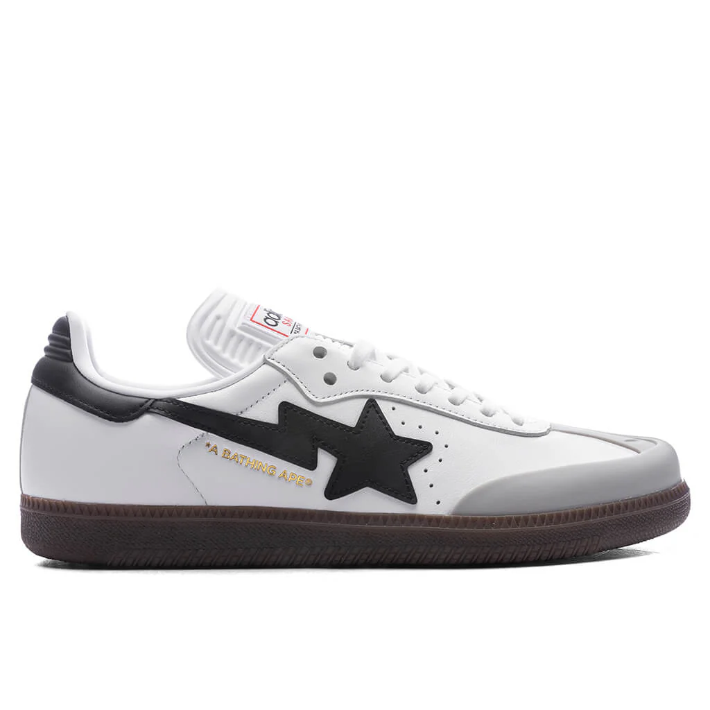 Adidas x BAPE Samba - Cloud White/Core Black/Gum