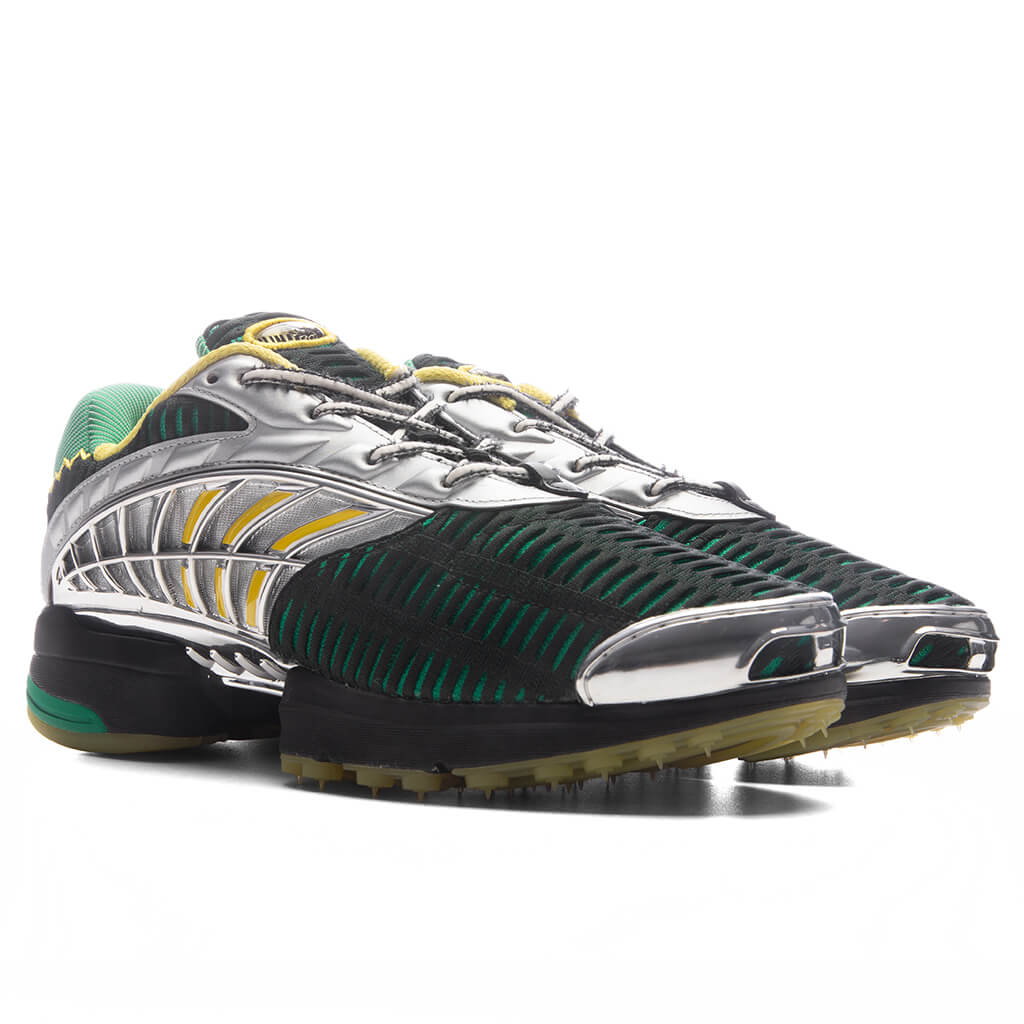 Adidas x Brain Dead Climacool 2 - Core Black/Impact Yellow/Silver Metallic - Image 2