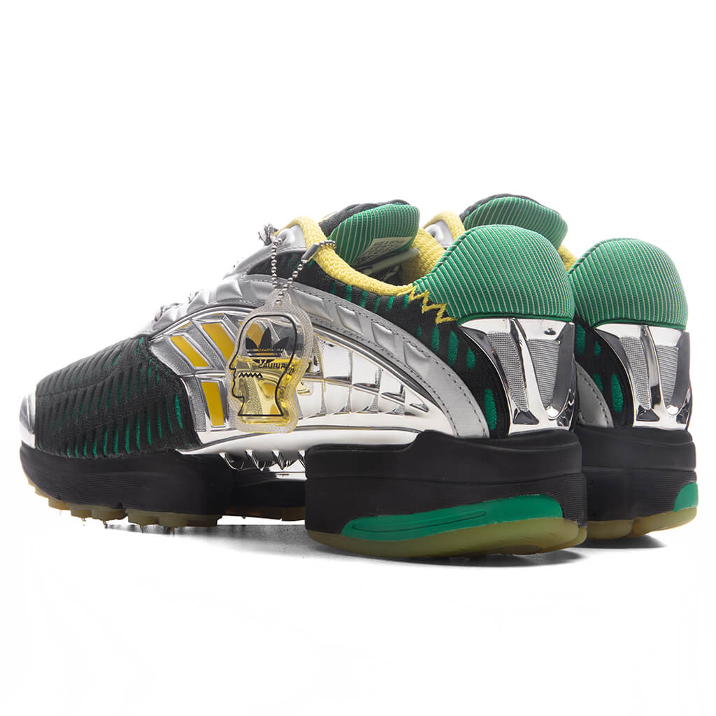Adidas x Brain Dead Climacool 2 - Core Black/Impact Yellow/Silver Metallic - Image 3