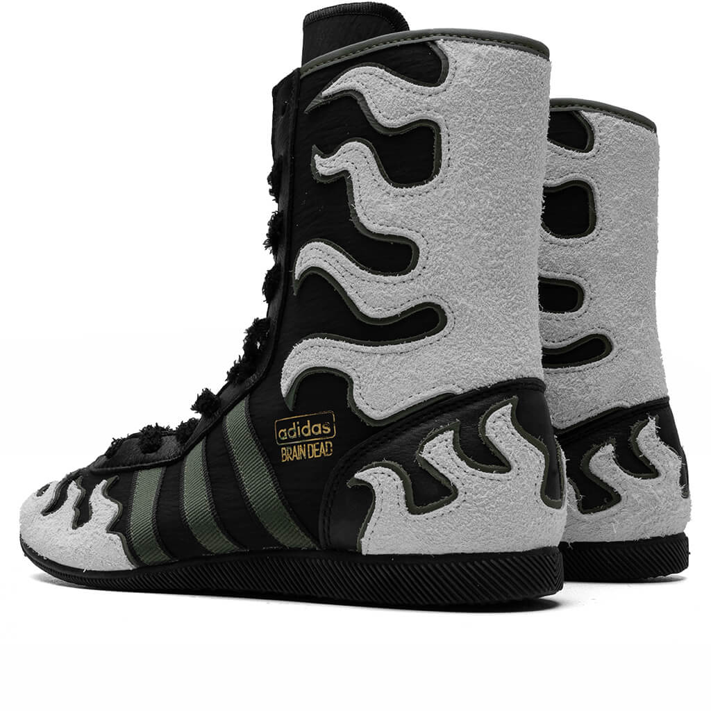 Adidas x Brain Dead Japan High - Core Black/Crystal White/Gold Metallic - Image 3