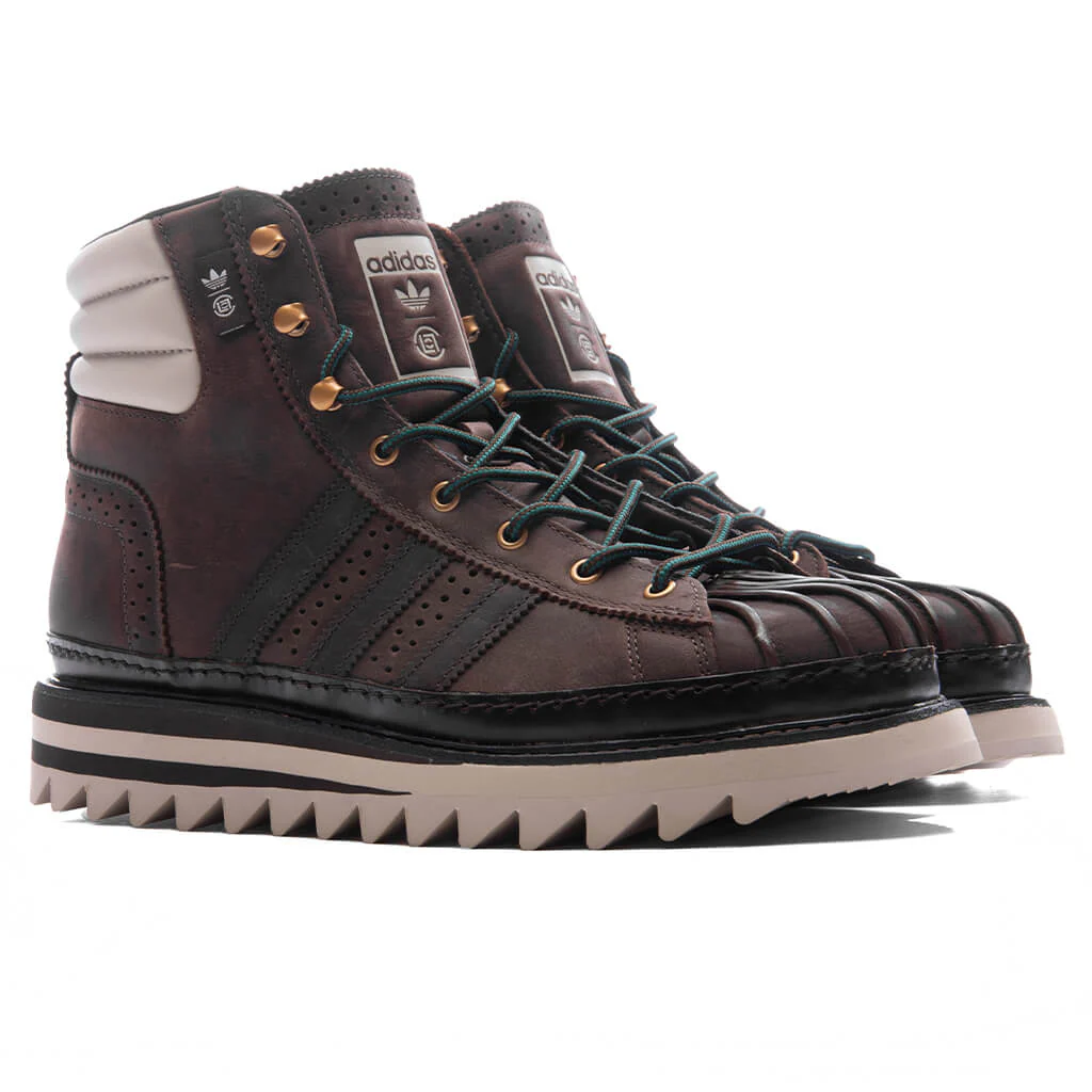 Adidas x CLOT Pro Model By Edison Chen - Dark Brown/Wonder Beige - Image 2
