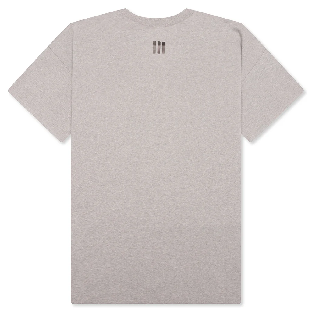 Fear of God Athletics x Adidas QDJ Short Sleeve Tee - Heather Grey - Image 2