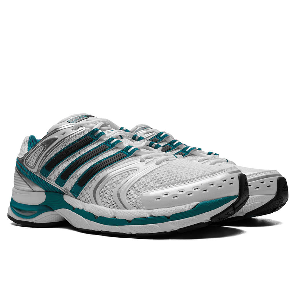 Adidas x Sporty & Rich Adistar Control 5 - White/Carbon/Pure Teal - Image 2