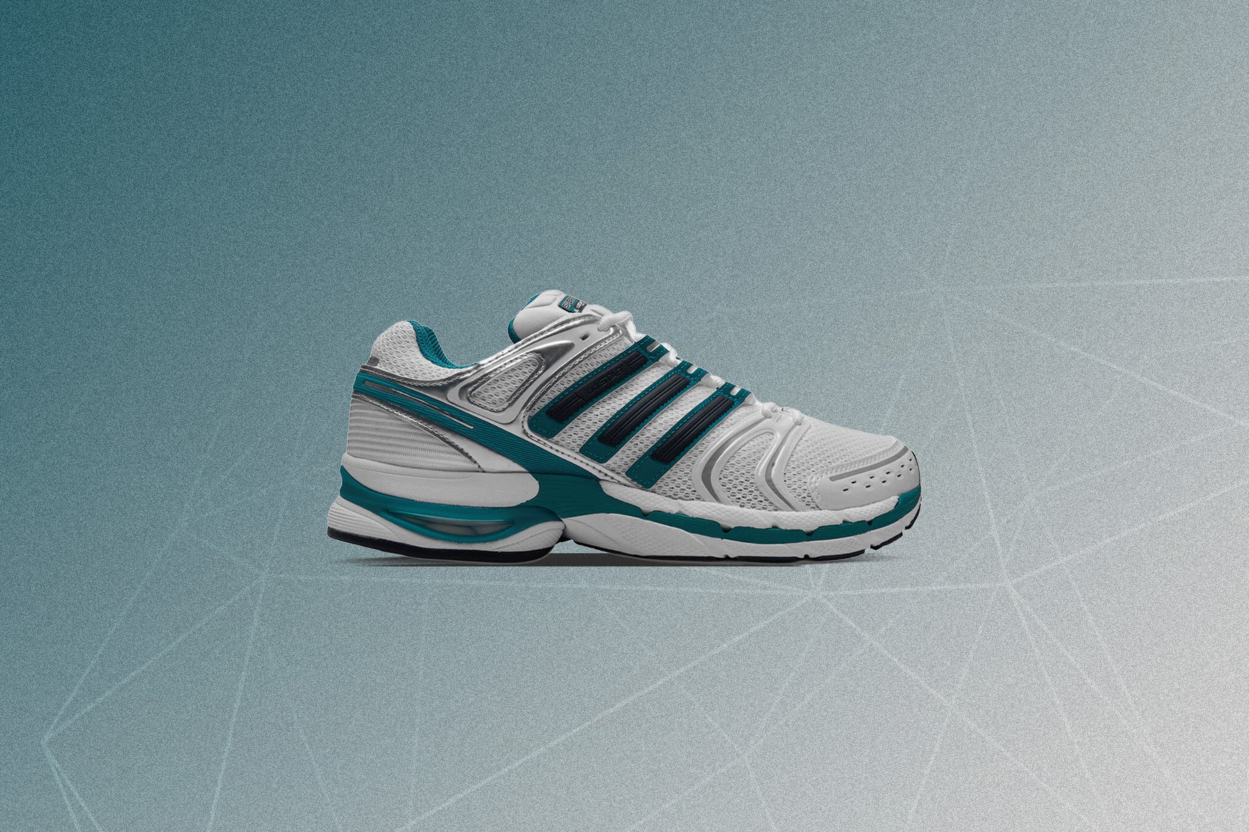 Adidas x Sporty & Rich Adistar Control 5 - White/Carbon/Pure Teal - Image 5