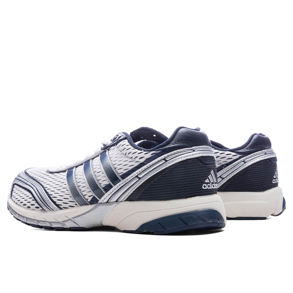 Adidas x Sporty & Rich Women's Adizero Adios - Cloud White/Collegiate Navy/Cloud White - Image 3
