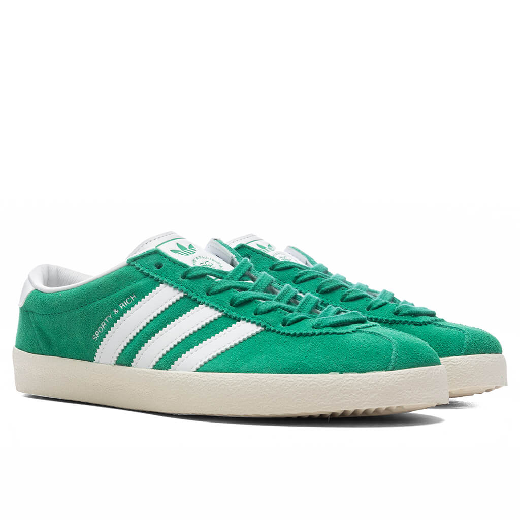 Adidas x Sporty & Rich Women's Blanc - Court Green/Cloud White/Off White - Image 2