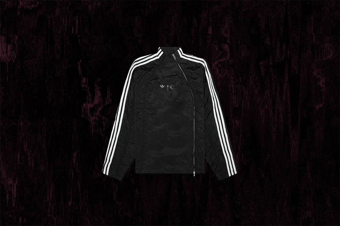 Adidas x Thug Club Woven Track Top - Black/Silver Metallic - Image 4