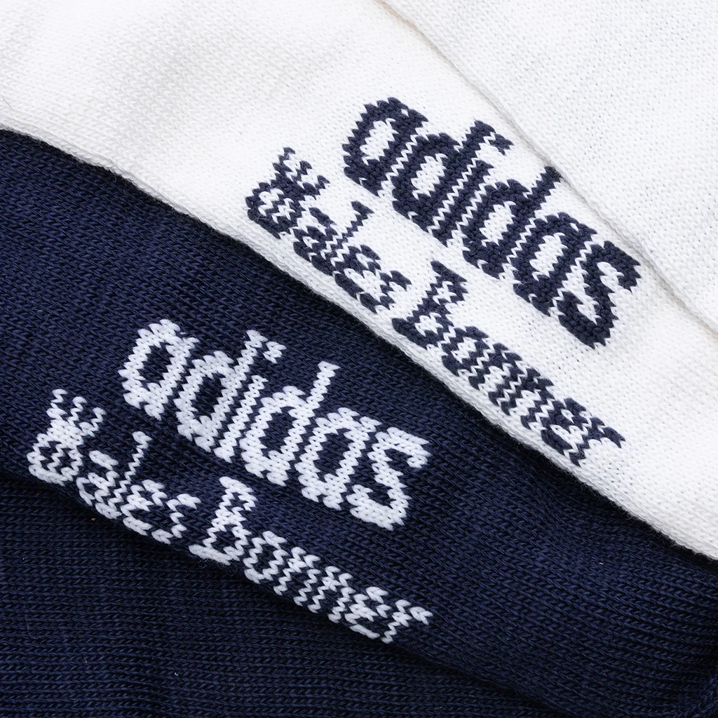 Adidas x Wales Bonner 3 Stripes Socks - Night Navy/Core White - Image 2