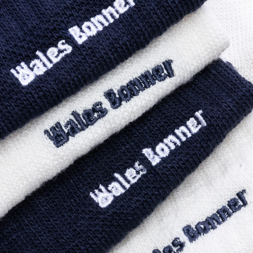 Adidas x Wales Bonner 3 Stripes Socks - Night Navy/Core White - Image 3