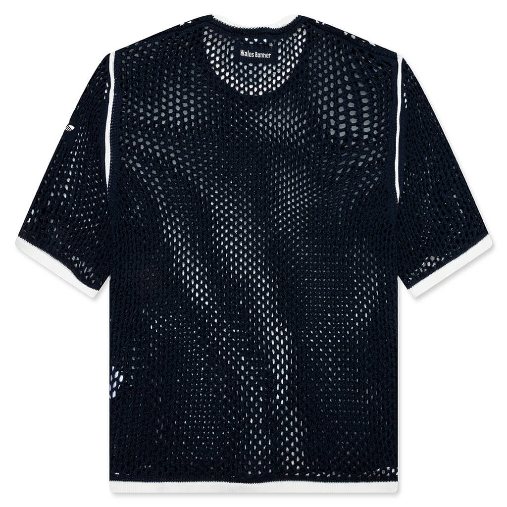 Adidas x Wales Bonner Knit Tee - Night Navy - Image 2