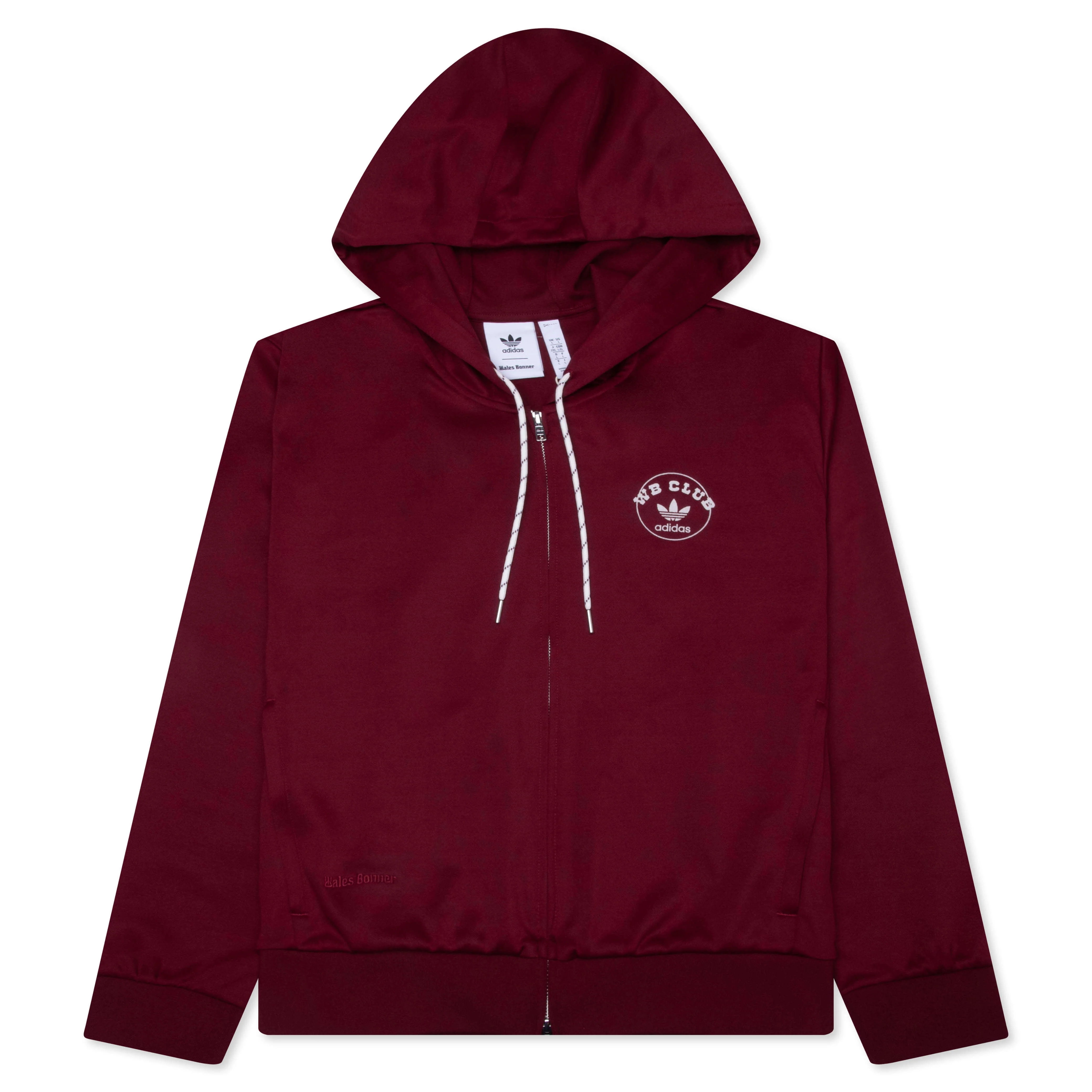Adidas x Wales Bonner Track Hoodie - Collegiate Burgundy