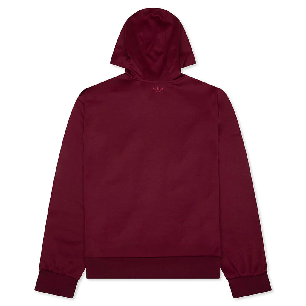 Adidas x Wales Bonner Track Hoodie - Collegiate Burgundy - Image 2