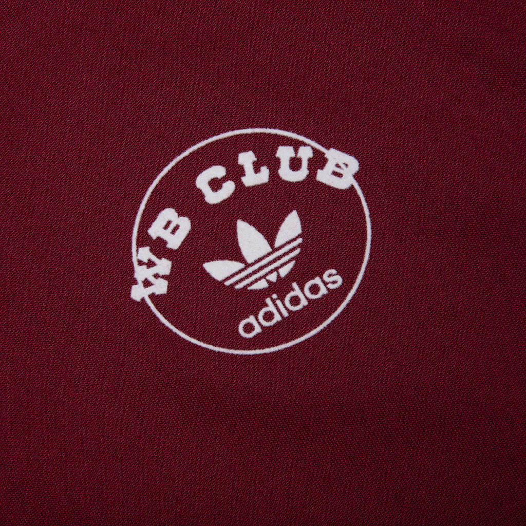 Adidas x Wales Bonner Track Hoodie - Collegiate Burgundy - Image 3