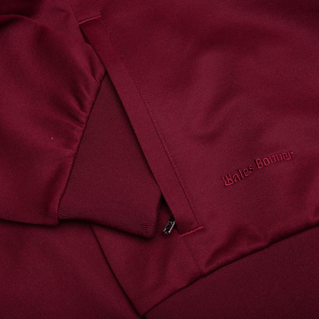 Adidas x Wales Bonner Track Hoodie - Collegiate Burgundy - Image 4