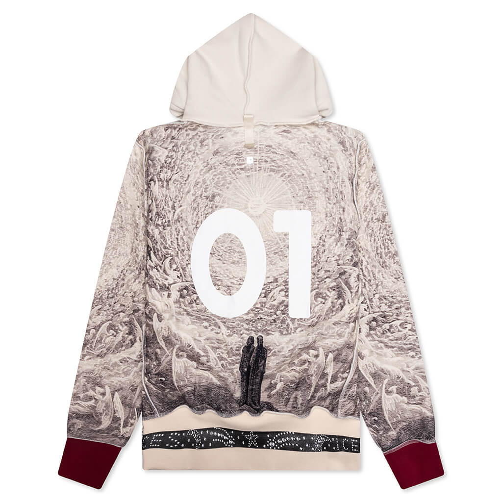 Birthstone Hooded Sweatshirt: 01 - Black/White - Image 2