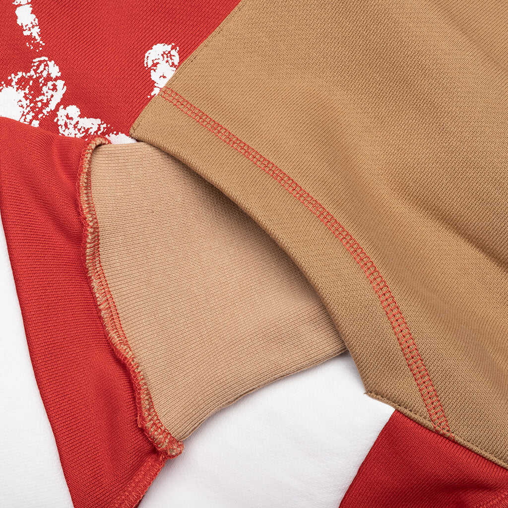 Birthstone Hooded Sweatshirt: 06 - Red/Brown - Image 5
