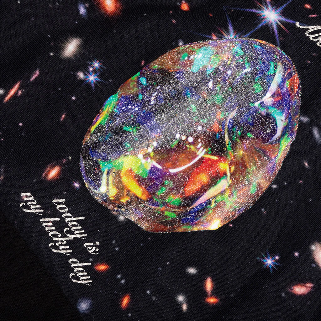 Birthstone Hooded Sweatshirt: 10 - Space Print - Image 4
