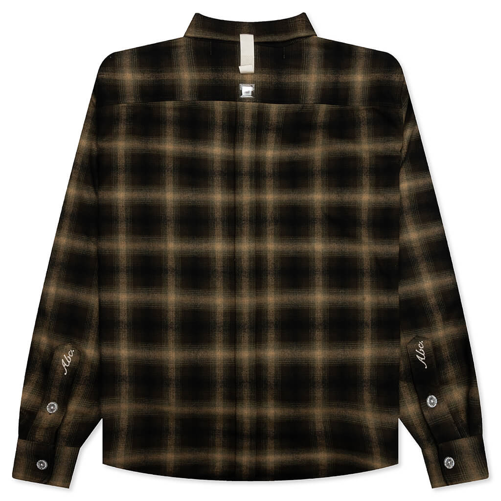 Abc. Flannel Plaid Puffer Quilted Jacket - Green - Image 2