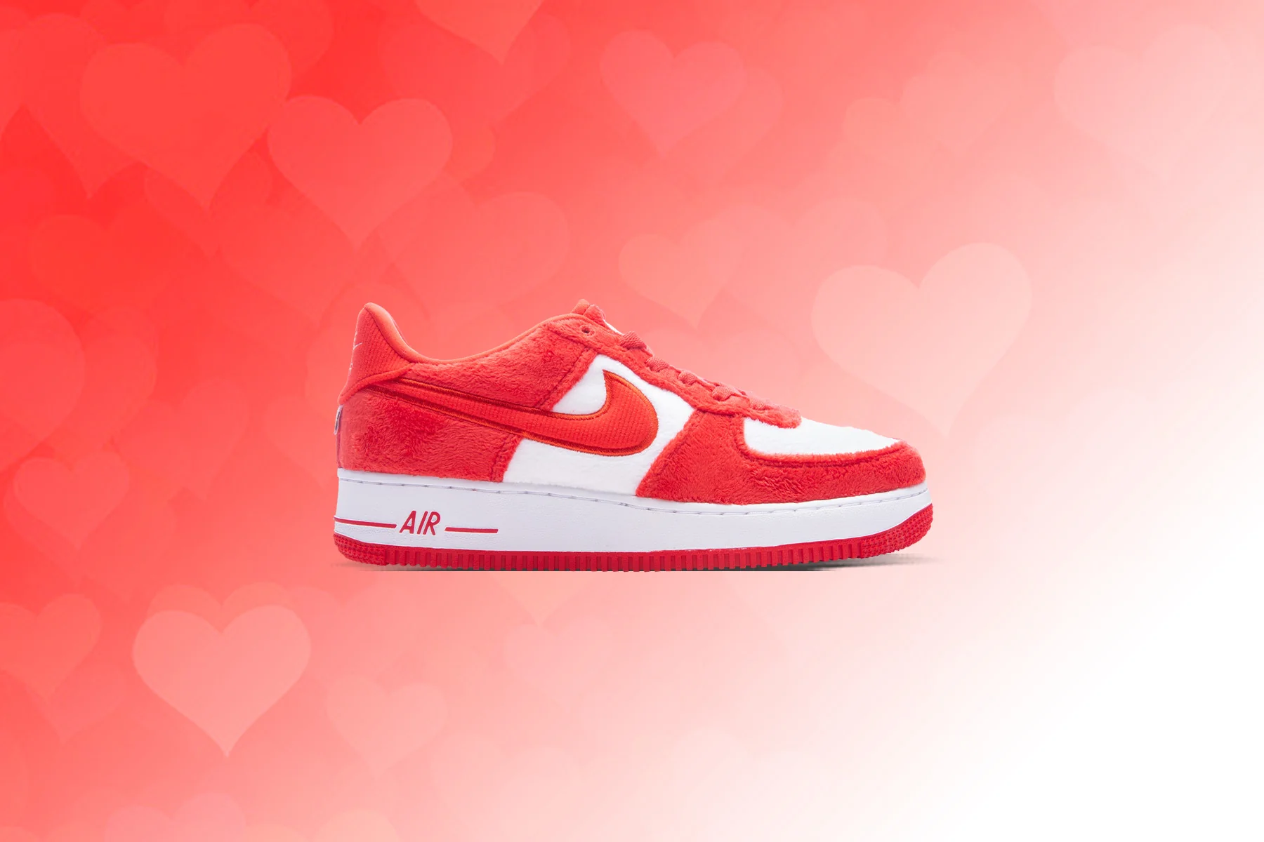 Air Force 1 LV8 2 (GS) 'Valentine's Day'- Fire Red/Light Crimson/Pink Foam - Image 5