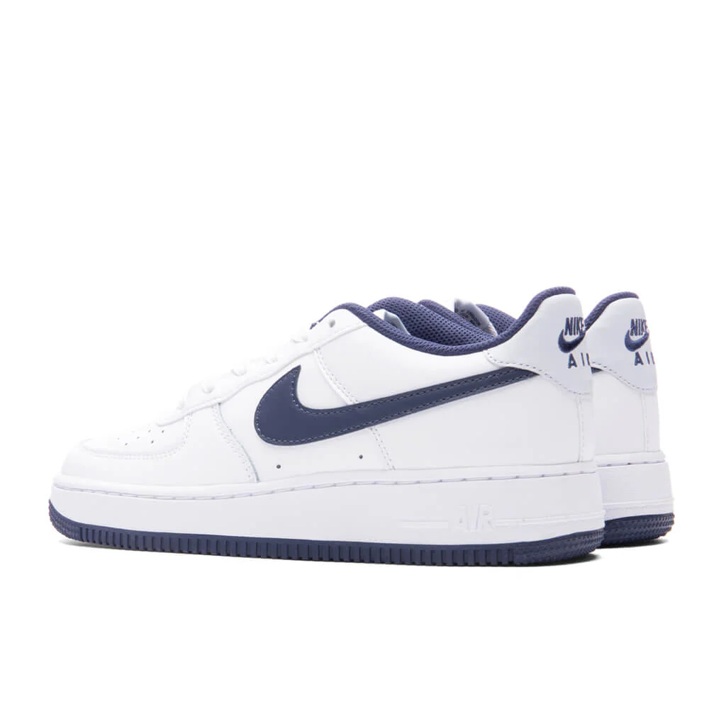 Air Force 1 LV8 2 (GS) - White/Midnight Navy/Football Grey - Image 3