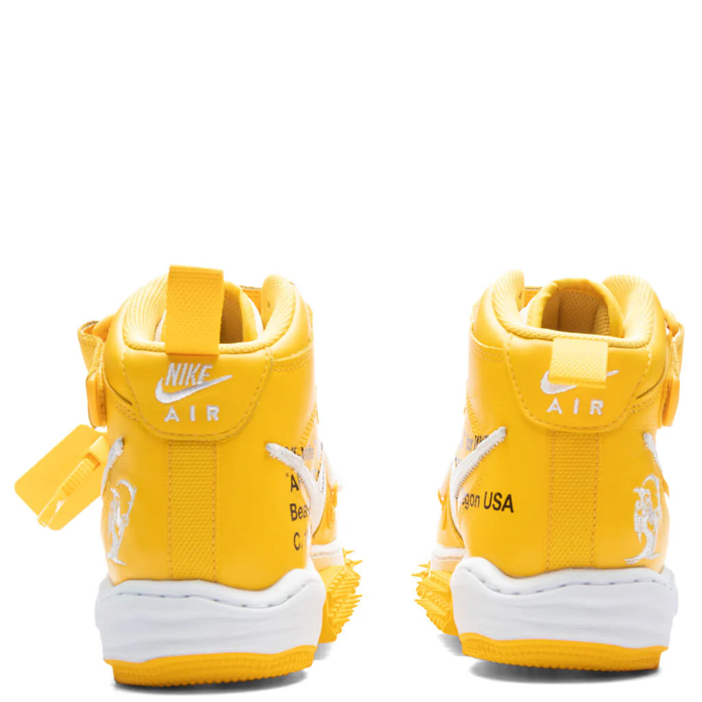 Air Force 1 Mid x Off-White - White/Varsity Maize - Image 4