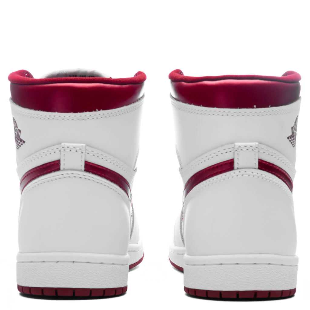 Air Jordan 1 High Retro '85 'Metallic Burgundy' - White/Team Red/White - Image 4