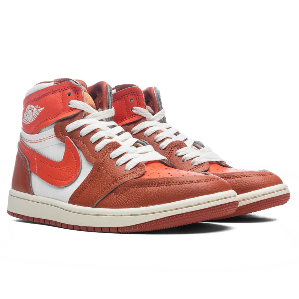 Women's Air Jordan 1 High MM - Desert Orange/Sail/Brilliant Orange - Image 2