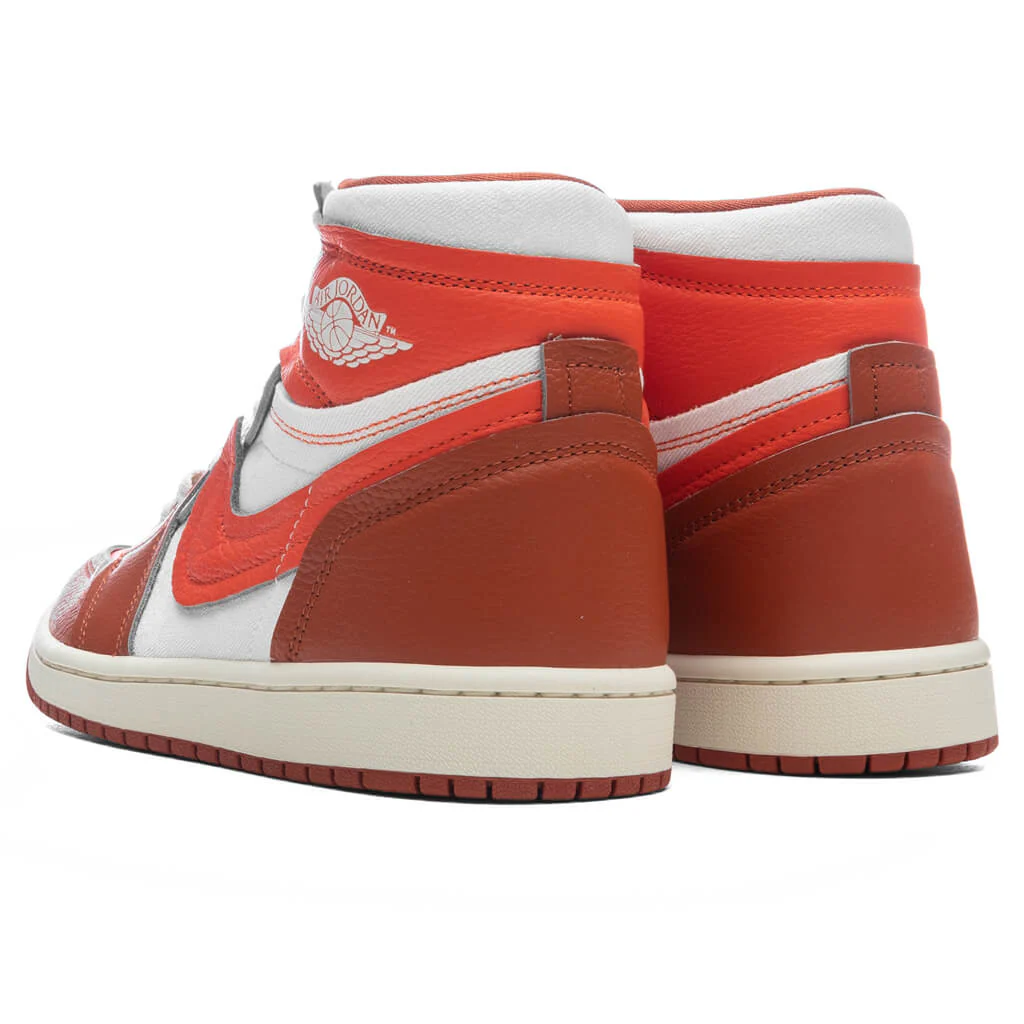Women's Air Jordan 1 High MM - Desert Orange/Sail/Brilliant Orange - Image 3