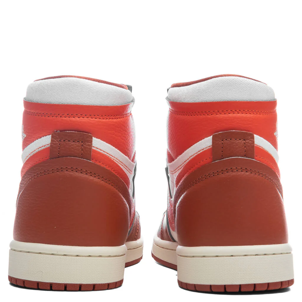 Women's Air Jordan 1 High MM - Desert Orange/Sail/Brilliant Orange - Image 4