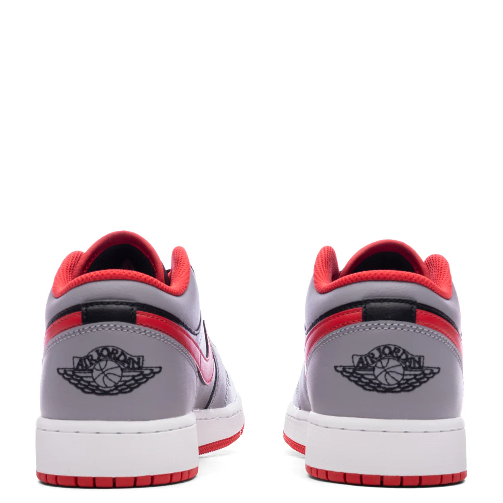 Air Jordan 1 Low (GS) - Black/Fire Red/Cement Grey/White - Image 4
