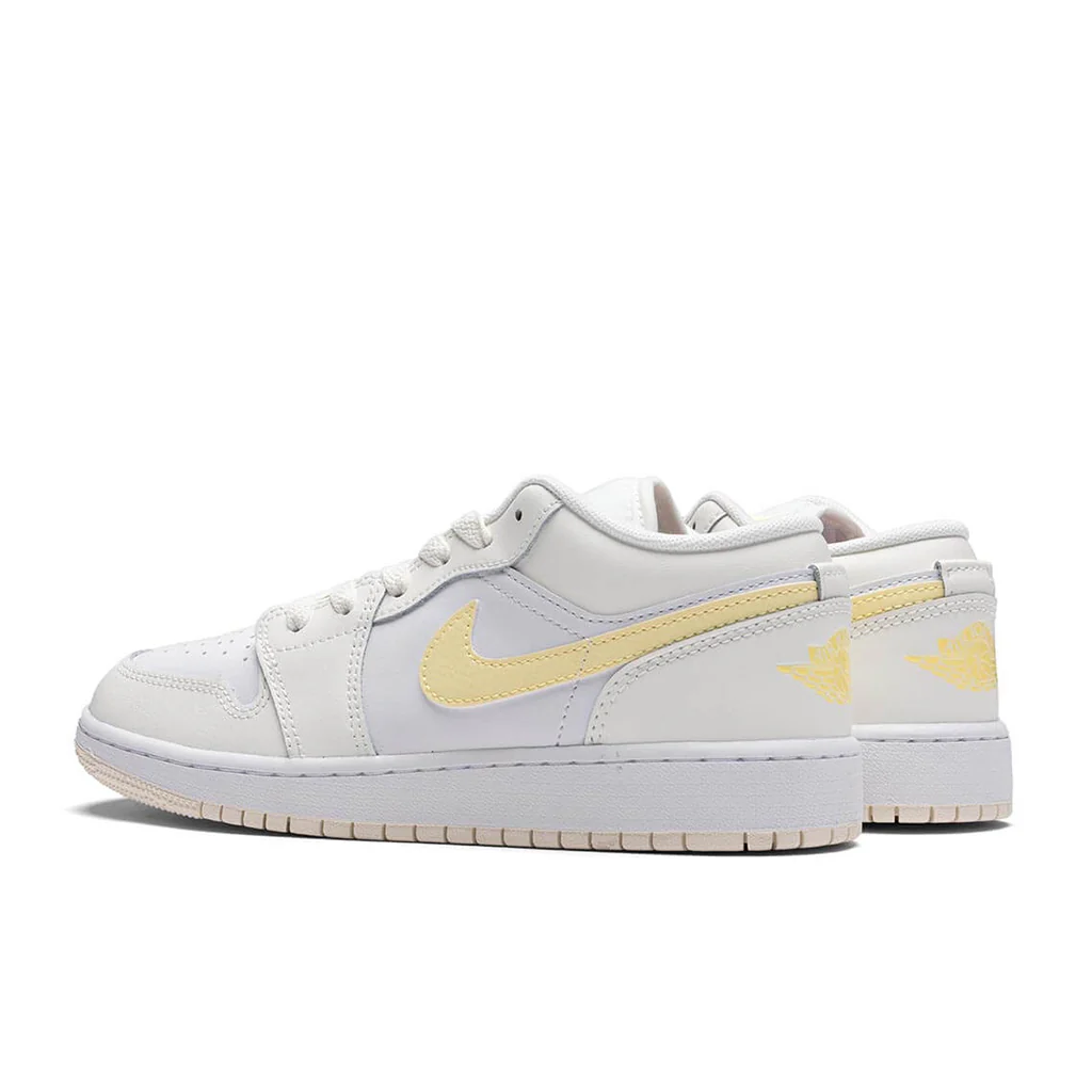 Air Jordan 1 Low (GS) - Sail/Lt Laser Orange/White/Laser Fuchsia - Image 3