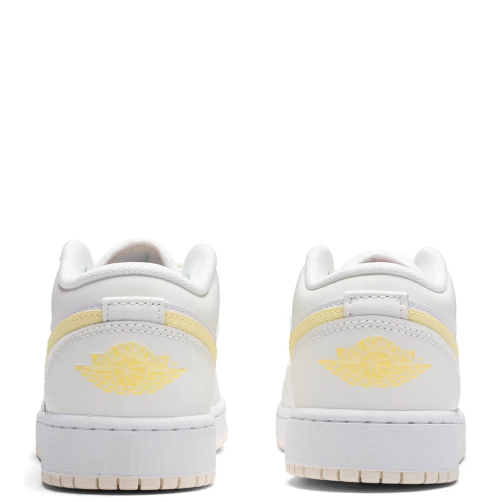 Air Jordan 1 Low (GS) - Sail/Lt Laser Orange/White/Laser Fuchsia - Image 4