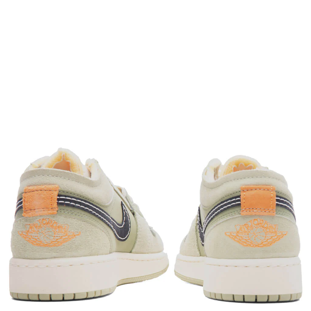 Air Jordan 1 Low (GS) - Sky J Light Olive/Black/Celadon - Image 4